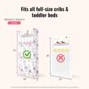 Dream On Me Floral Dreams 2-in-1 Crib Mattress, Dual-Sided for Infants & Toddlers, Waterproof Cover, GREENGUARD Gold Certified, Fits Full Size Crib & Toddler Bed, 52 x 28 x 5