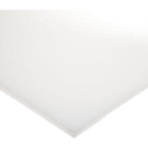 HDPE Polyethylene Sheet, Smooth, UL 94HB, Translucent White, 1/16" Thick, 24" Width, 48" Length