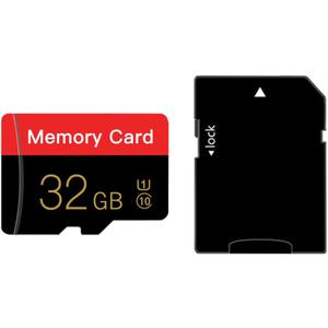 Micro Memory Card 32GB with Adapter, C10/U1/UHS-I/A1 TransFlash Card, TF Card for Camera, Smartphone, Tablet, Drone (Red 32GB)