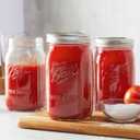Ball Mason Wide Mouth Jars with Lids and Bands, Set of 4, Two 32oz + Two 16oz Jars (Bundle Pack)