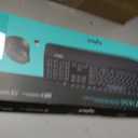 Logitech MK345 Wireless Keyboard and Mouse Combo with Palm Rest, 2.4 GHz USB Receiver, Compatible with PC, Laptop, Black