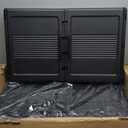 SAILUN 145Gal/580Qt Collapsible & Stackable Storage Bins with Door & a Lid,Perfect for Blanket Storage, Pillow Organizer, Bedroom Closet & Living Room, Black 26" W x 17" D x 71" H