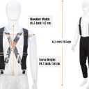 WELKINLAND Elastic Suspenders for Men - Heavy Duty Work Suspenders with Clips (XXL)