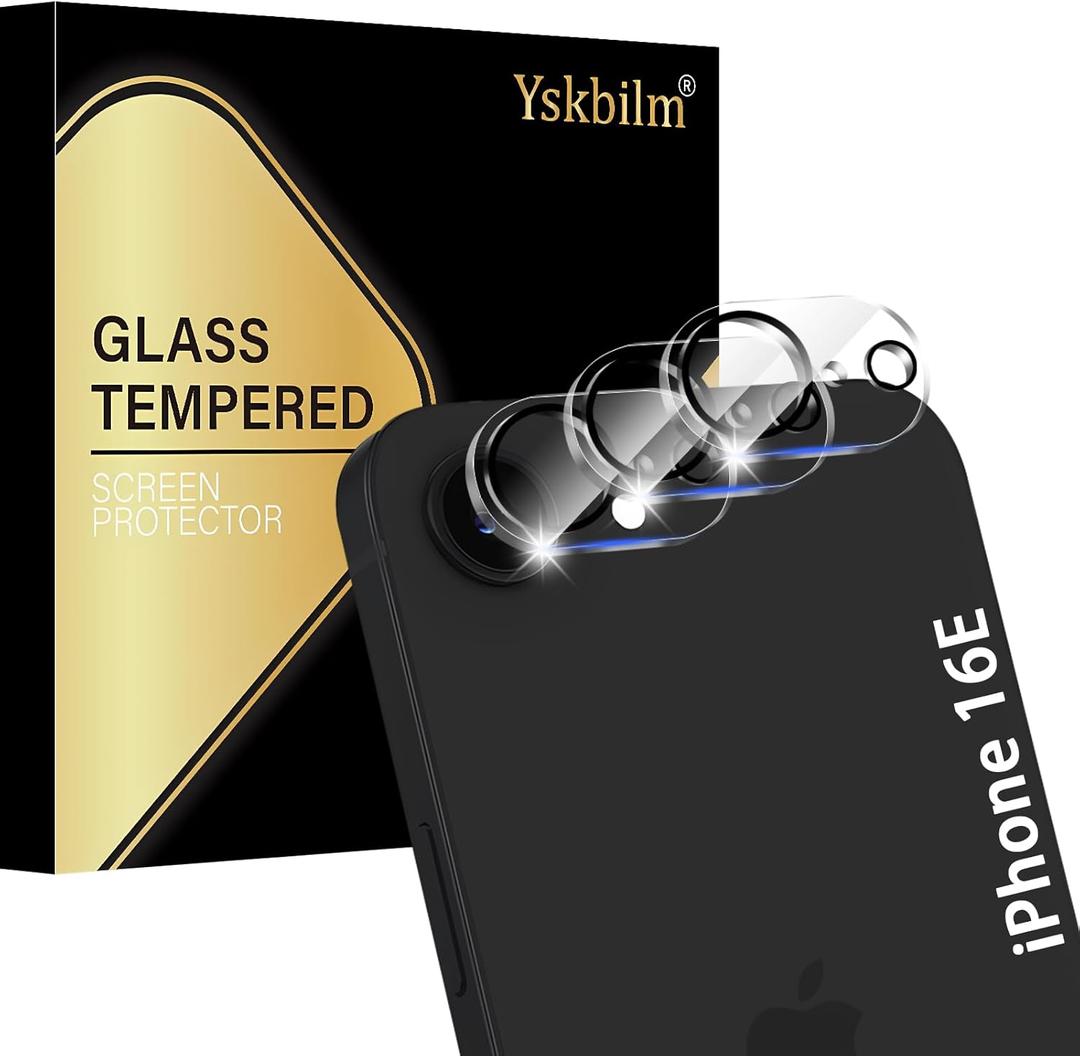 (3 Pack) Camera Lens Protector for iPhone 17e / iPhone 16e, Anti Scratch, Bubble Free,Tempered Glass Screen Protecto