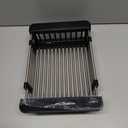 Dish Drying Rack Black, Adjustable Stainless Steel Drainer Basket Drain Tray for Dish Vegetable Fruit, 18.2" x 8.9", On or in Sink Kitchen Basket Dish Drying Rack