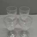 Bekith Clear Glass Goblets, Drinking Goblets Stemmed Water Glasses for Iced Tea Wine Juice Beer Cold Beverage, Goblet Glassware for Parties, 10 Ounce, Set of 4