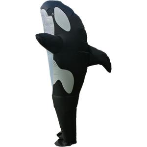 Birthday Gift Cos Play Party,Adults Inflatable Halloween Costumes Blow Up Killer Whale Costume for Halloween