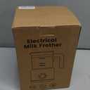 Milk Frother and Steamer, 6 in 1 Milk Steamer and Milk Warmer, 17oz Auto Shut Off Electric Frother with Touch Screen, Hot/Cold Foam Maker for Coffee, Latte, Cappuccino, Hot Chocolate, Black