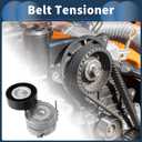 Belt Tensioner Drive Belt Tensioner Pulley Assembly for Audi A4 2.0L A/T Quattro Premium Plus Sedan 2016 No.06E903133R Metal 1 Pc