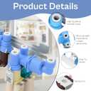 Upgraded 242252702 240531101 Refrigerator Water Inlet Valve Compatible with Kenmore, Electrolux, Crosley, Frigidaire Triple Solenoid Inlet Valve, Replace 240505101 240321801 240508102 LUXRILIX