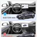 REEVAA Tesla Model Y Accessories - Mud Flaps [Protect Paint, No Drilling Required] All-Weather Splash Guard Body Kits for Model Y 2019-2024, Black (Set of 4)