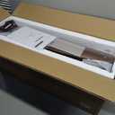 FOBLKS 52 Inch Modern Wood Ceiling Fan with Lights and Remote - Reversible Wood Blades, Silent Operation, Warm Soft Light, Suitable for Indoor and Outdoor Spaces (Black+Brown Blade)