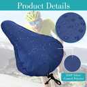 2 Pcs Bike Seat Rain Cover Bicycle Seat Cover Waterproof Blue Bike Seats Cushion Covers with Elastic Outdoor for Bicycles E-Bikes Unisex