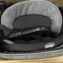 Chicco Cortina Together Double Stroller for Infants & Toddlers | Accepts 2 Chicco Infant Car Seats, Height-Adjustable Handle, Standing Fold, 4-Wheel Suspension, Linked Rear Brakes, Black