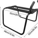 Yoga Chair for Adult Couples, Enhance Posture Yoga Lounge Chair Supports Up to 400lbs, Ideal for Living Room, Bedroom, Bathroom