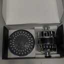 FEELSO Shower Head and 15 Stage Shower Filter Combo, High Pressure 5 Spray Settings Filtered Showerhead with Water Softener Filter Cartridge for Hard Water Remove Chlorine and Harmful Substances (Chrome)