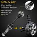 OCPTY Rear Right CV Axle Shaft Assembly 5KM-253B0-09-00 Replacement for Yamaha Grizzly 660