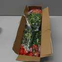 Grunyia 10 Bundles Artificial Fake Flowers, Faux Outdoor Plastic Plants UV Resistant Shrubs Outside Indoor Decorations (Red-Eucalyptus)
