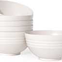 Homestockplus [Non Ceramic] 34 Oz Big Bowls Soup Bowls BPA-Free Dishwasher & Microwave Safe Bowl Sets for Cereal, Salad, Soup, Ramen,Noodle,Oatmeal,Snack Apply to Kitchen, FreezerSet of 6