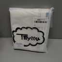 TILLYOU Waterproof Changing Pad Liners 6 Pack, 100% Cotton Reusable Cloth Diaper Liners, White