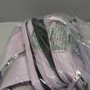 Large Travel Vacuum Backpack with Electric Air Pump, Carry on Backpack Flight Approved Item Bag,Casual Daypacks Cabin Bagage, Expandable Hiking Business Laptop Backpack with USB Charger, Purple