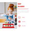 Hemobllo Test Tube Rack Holder with 6 Holes Plastic Tube Stand for School Science Labs Teaching Aids Portable Lightweight 6.29X1.96X1.96 Inch