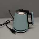 Small Electric Kettle 0.9L, 304 Stainless Steel Inner, 1000W Fast Boiling in 4-6 Mins, Vintage​ Compact Design with One Key Operation, Auto Shut Off, Dry Boil Protection, for Home, Office, Coffee Etc.