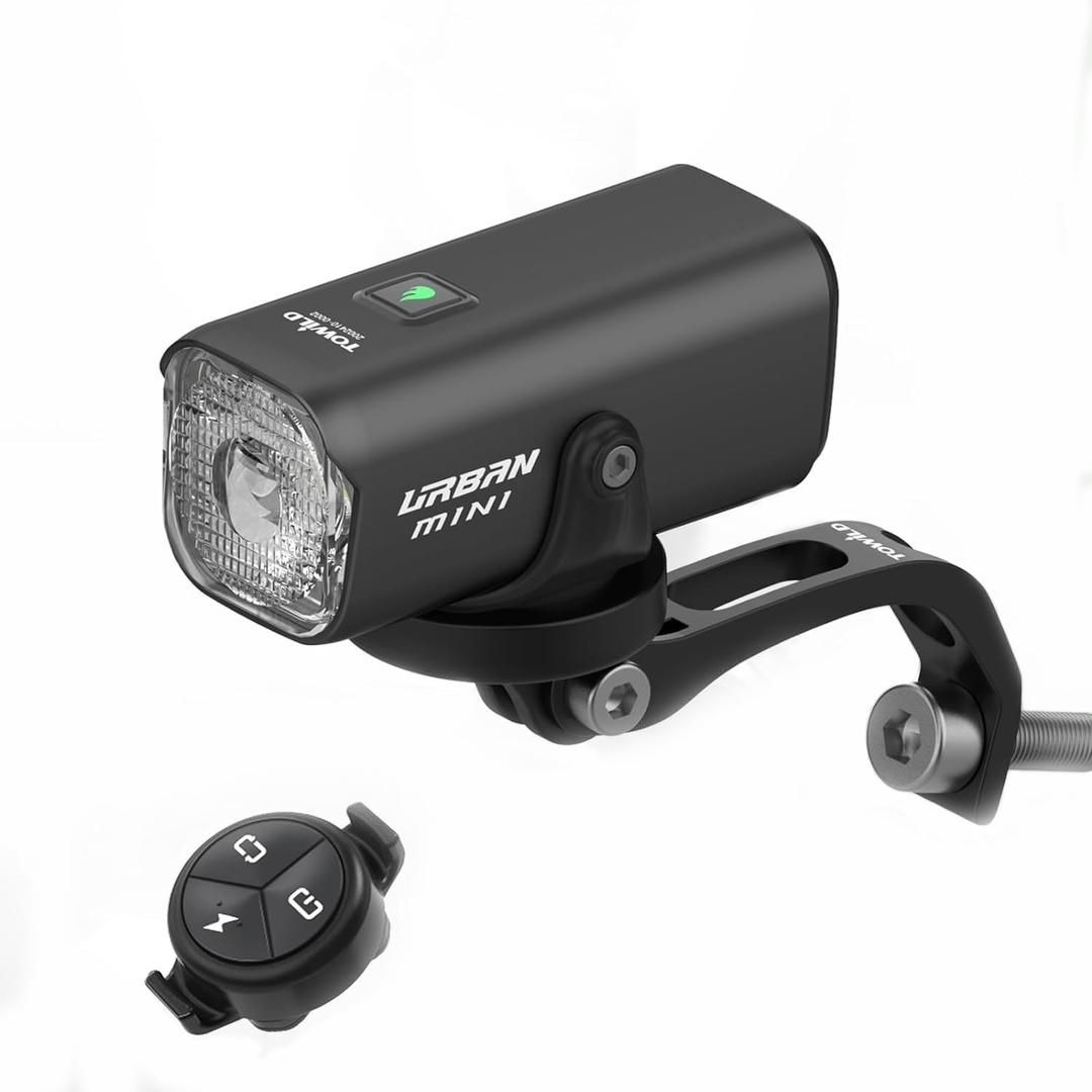 TOWILD Urban Mini Bike Lights for Night Riding Bike Light Set Compatibility with Brompton,800 Lumens Bike Front Light USB-C Rechargeable Waterproof Bicycle Headlight