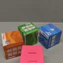 4 Pack Money Maze Puzzle Gift Boxes, Perfect Money Holder Puzzle and Brain Teasers for Kids and Adults