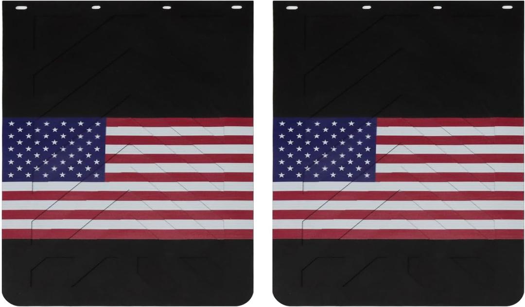 Mud Flaps for Semi Trucks American Flag Polymer Tractor Trailer Heavy Duty Rubber Mudflaps Oversized Splash Guard, 24 x 36Inch, 2PCS