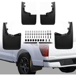 Upgraded Mud Flaps Fit for Ford F150 2026 2025 2024 2023 2022 2021, Mud Flaps for Pickup Trucks Splash Guard Compatible with 2025 Ford F150 Accessories, No Drilling Mud Gards Mudflaps, Set of 4