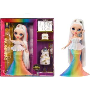 Rainbow High Fantastic Fashion Amaya Raine  Rainbow 11 Fashion Doll and Playset with 2 Complete Doll Outfits, and Fashion Play Accessories, Great Gift for Kids 4-12 Years Old