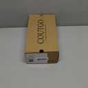 Coutgo Women's Kitten Heel Slingback Pointed Toe Pumps (8, Black)