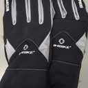 INBIKE Winter Cycling Gloves for Men Women Cold Weather Thermal Windproof Gel Bike Gloves Touch Screen (Large, gray)