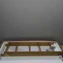 5 Tiers Bookshelf Organizer White Faux Marble Shelf,Modern Open Display Storage Bookcase, and Metal Bookshelf Standing Storage Shelf Tall Shelving Units for Home Office Study