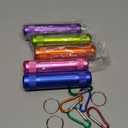 Outus 5 Pcs Metal Container Portable Sealed Container Bottles Aluminum Alloy Case Waterproof Jar Travel Bottle with Key Chain for Outdoor Camping Trip (Vivid Colors)