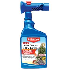 BioAdvanced 3-In-1 Insect, Disease and Mite Control, Fungicide, Ready-to-Spray, 32 oz