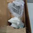 Ivilon Drapery Window Curtain Rod Set - Square Design 1 1/8 Rod. 28 to 48 Inch. Ivory/White