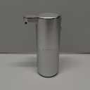 Automatic Liquid Soap Dispenser,4-Level Adjustable, Wall Mount,USB Rechargeable,12.8oz/ 380ml,Touchless Hand & Dish Soap Dispenser for Bathroom, Kitchen,Hotel, Restaurant, Silver