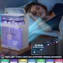 Portable Air Conditioners, Air Cooler Evaporative Personal Mini AC with Remoter, 4 Wind Speed, 2-4-6H Timer, 2 Modes, Colorful Night Light, Portable AC for Room, Car, Bedroom, Office, Outdoor