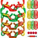 Max Fun Inflatable Reindeer Antler Ring Toss Christmas Games Indoor Outdoor Party Games Hat for Xmas Gifts Holiday Party Supplies Favors Games for Family