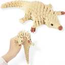 Yipintang 3D Printed Pangolin Desk Decor, 8.3" Reinforced Articulated Figure, Heavy-Duty Strong Joints, Poseable Scaled Collectible for Office Desk & Shelf Display, Unique Gift