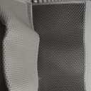 Cat Litter Box Mat: 47"x 36" Waterproof Kitty Cat Litter Trapping Mat, Easy-clean Double-layer Scatter Control Pad Rug(Grey)