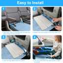 COZYBONDER Toddler Airplane Bed, Kids Airplane Seat Extender Travel Bed, Kids Airplane Travel Essentials, Airplane Must Have for Toddlers, Portable Plane Foot Rest for Flights