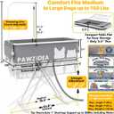 PAWZIDEA 2-in-1 Dog Bathtub & Grooming Table 43" for Medium to Large Dogs