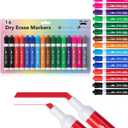 Mr. Pen- Dry Erase Markers, 16 Pack, Assorted Colors, Low Odor Ink, Chisel Tip, White Board Markers Dry Erase, Ideal for Classroom, Back to School Supplies, Teachers, Office, Whiteboard & Home