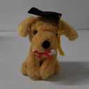 7 inch Graduation Puppy Plush,Stuffed Figure Graduates Gifts for Fans Room Decor (Bear-01-khaki-black-18cm)