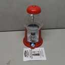 Vintage Gumball Machine - 11-Inch Retro-Style, Coin-Operated Cast Metal Vending Machine with Glass Globe and Free Spin by Great Northern Popcorn (Red)