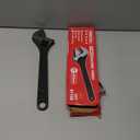 SEDY 12-Inch Adjustable Wrench, Black Oxide Finish Wide Jaw Spanner with Inch/Metric Scale, Premium Drop Forged Steel for Automotive Plumbing and Household Repairs
