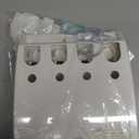 Better Living Ulti-Mate Shower Dispenser Caddy 4, Wall Mount Shower Soap Dispenser for Bathroom, Shelf, Built-in Hooks & Soap Dish, No Drill, Shampoo and Soap Dispenser, 4 x 14.5 oz, White